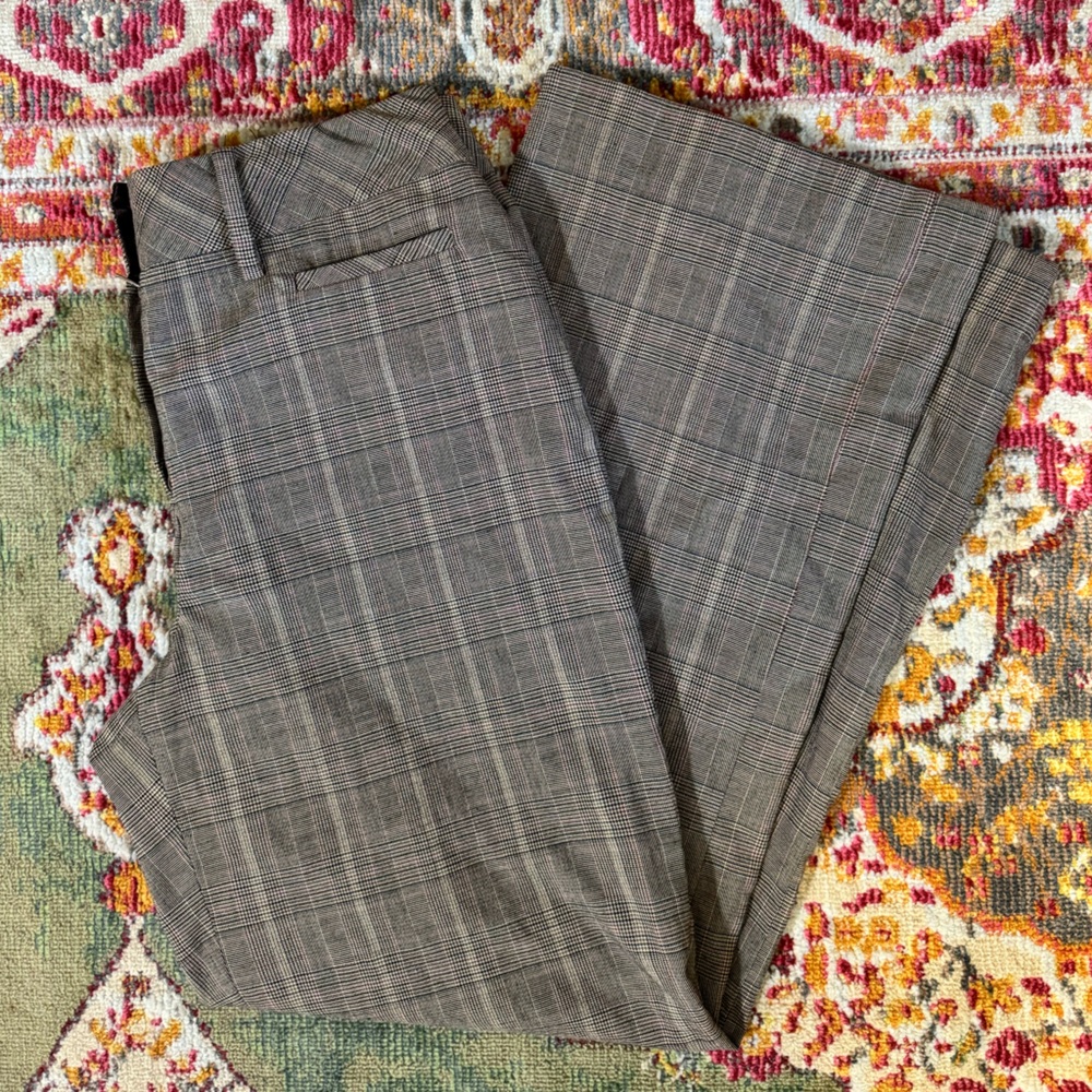Vintage Larry Levine Brown Plaid Trousers / Work Pants